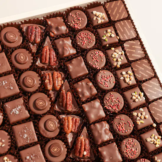Soucolat Grand Chocolate Collection Wood Tray