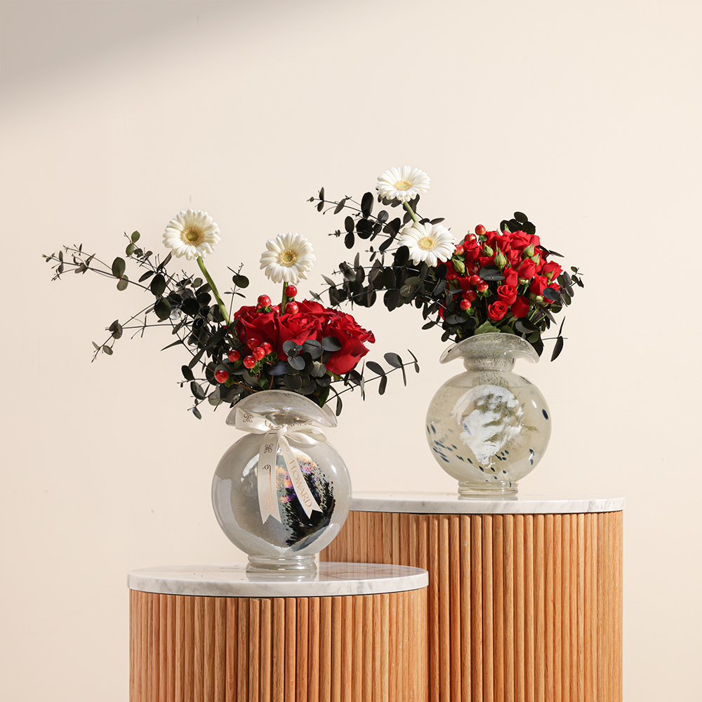 ثنائي الأناقة الزهرية