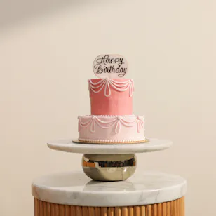 Madeleine Pink Happy Birthday Cake