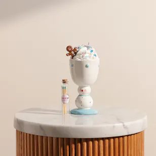  Done by SHK Snow Man Mug Candle