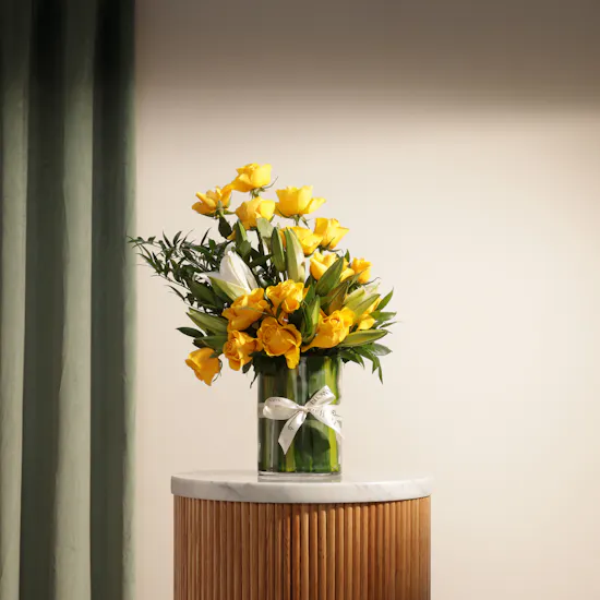 Calm and Peace Flowers Vase