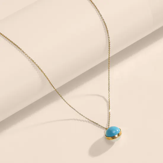 Damas Kiku Glow Sphere Pearl & Turquoise Necklace