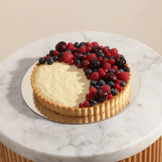 Floward Red Fruit Vanilla Crescent Tart