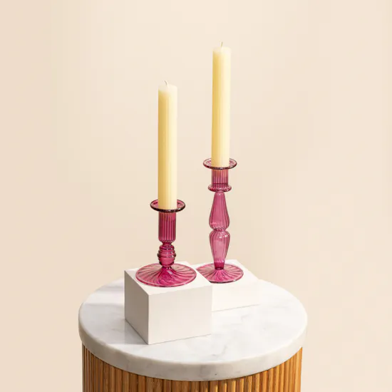 Candle Connection Tear Drop Candle Holder Set