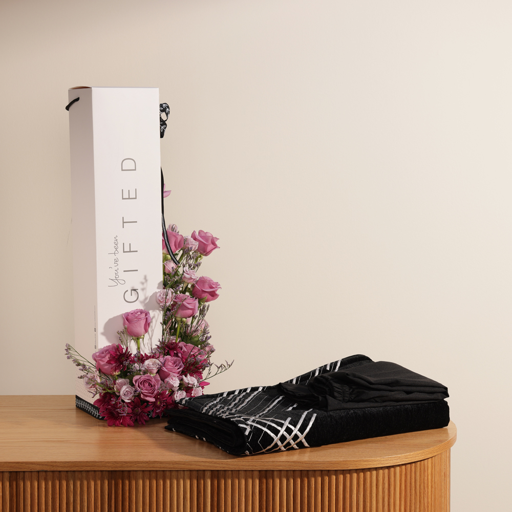 Gifted Prayer Set for Men | Purple Flowers