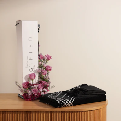 Gifted Prayer Set for Men | Purple Flowers Gifted Prayer Set for Men | Purple Flowers