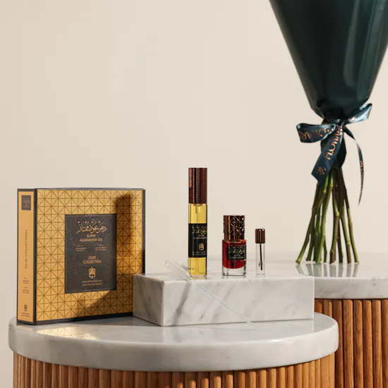 Abdul Samad Al Qurashi Super Agarwood Oil | Ethereal Peach Roses Bouquet