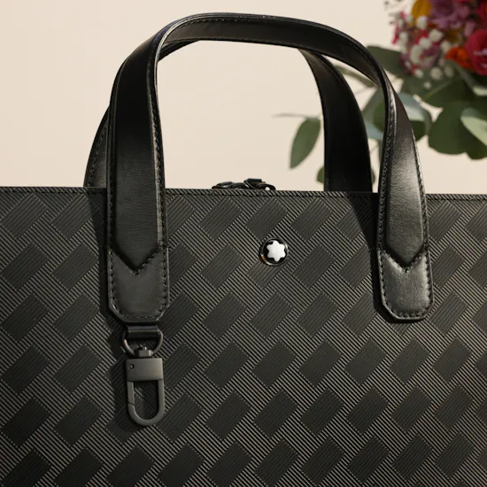 Montblanc Black Luxury Briefcase | Golden Glow Birthday Vase