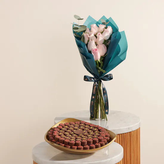 Soucolat Small Chocolate Tray | Radiant Happiness Flower