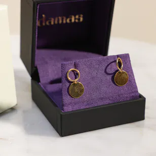 Damas Gold Galeria Disc Earrings Damas Gold Galeria Disc Earrings