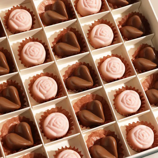 Floward Roses and Hearts Medium Chocolate Box | Purist Flowers