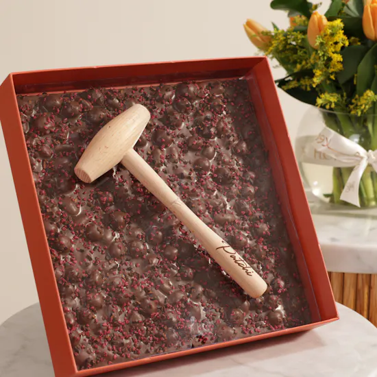 Patchi Chocolate Bar And Hammer Box | Funny Flowers Vase