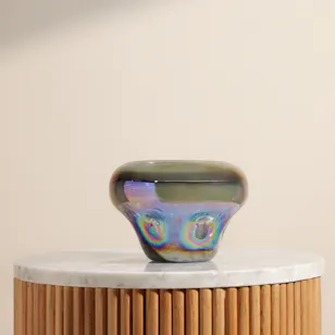 Floward Casajame Grey Glass Vase Floward Casajame Grey Glass Vase