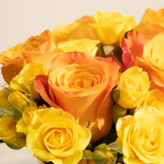 Golden Aura Flowers Vase