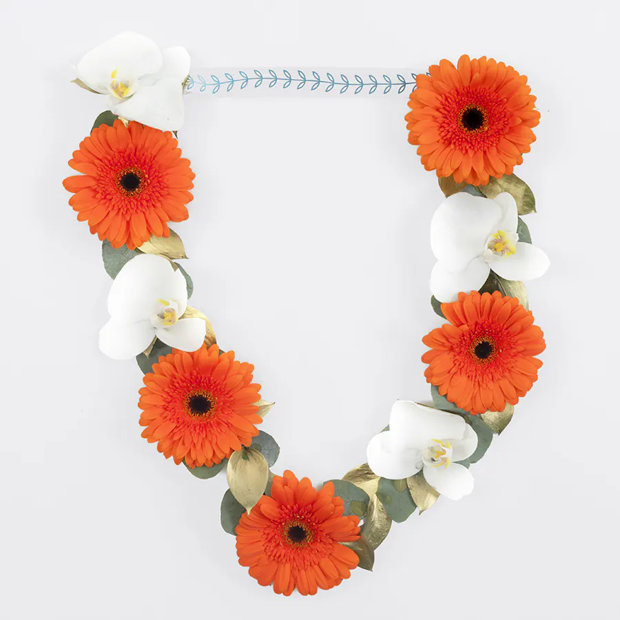 Hawaiian Floral Graduation Leis 2