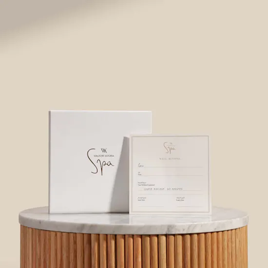 Waldorf Astoria Spa 60 Minutes Couple Massage Gift Voucher