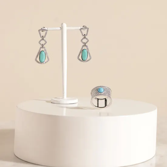Floward Elegant Turquoise Set