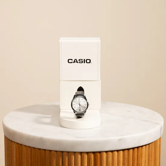 Casio Leather Men's Watch