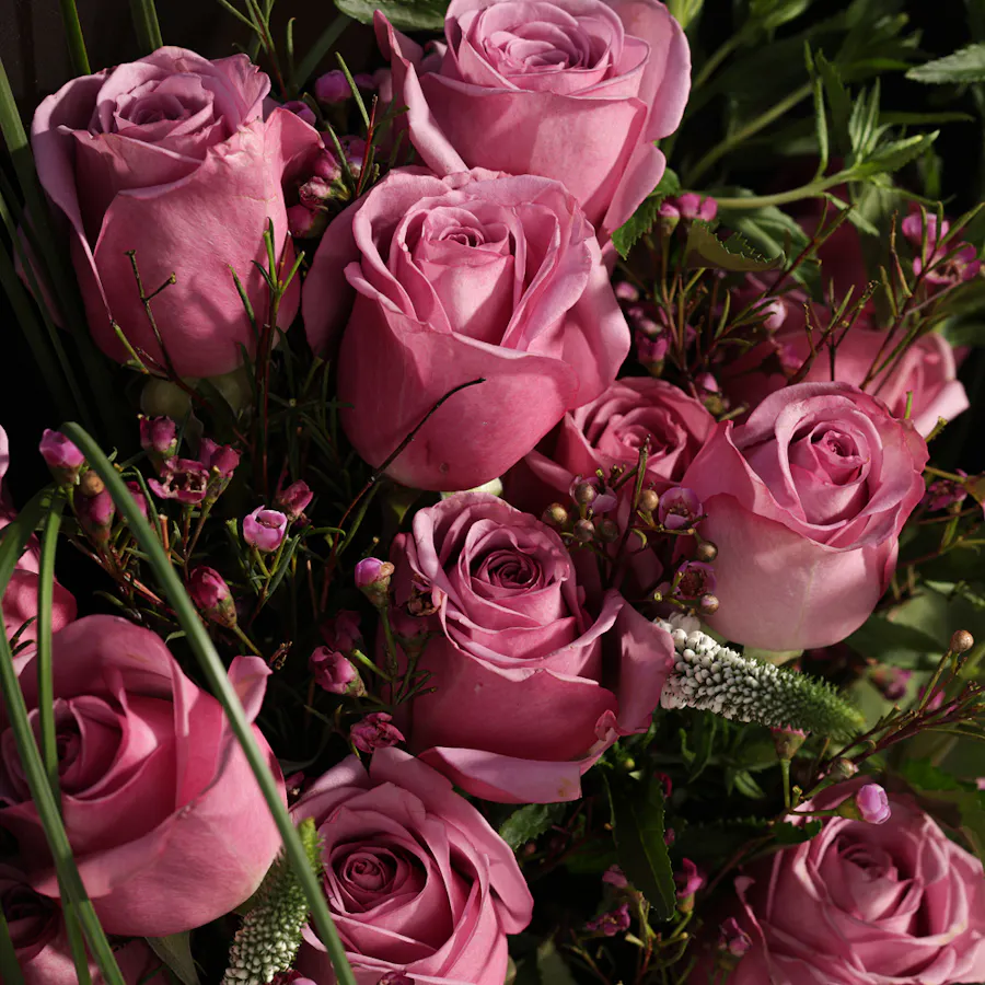 Purple Bouquet | Black Wrap 2