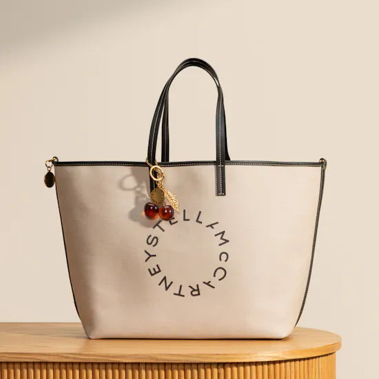 Stella McCartney H&M Large Canvas Tote Bag with Charm