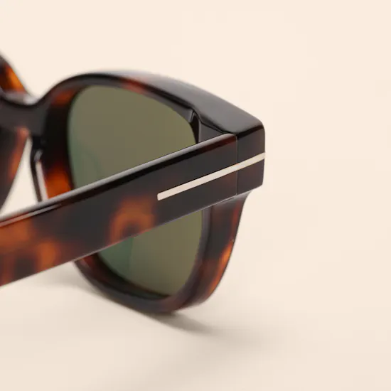 Tom Ford Icon Square Tortoise Unisex Sunglasses