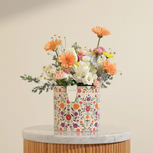 Colorful Spring Flower Vase