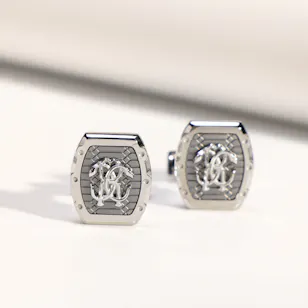 Roberto Cavalli Silver Men's Cufflinks