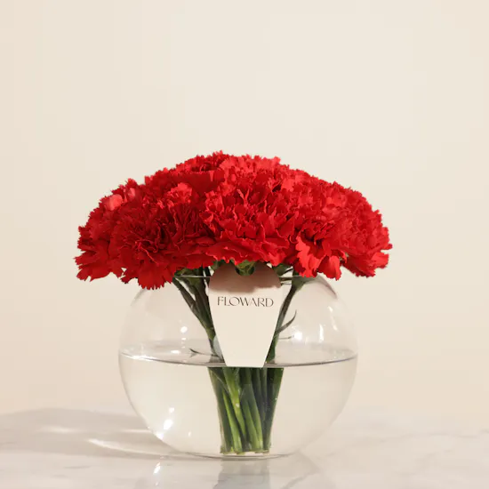 Bateel Gold Palm Mix Chocolates Box | Soft Presence Flowers Vase