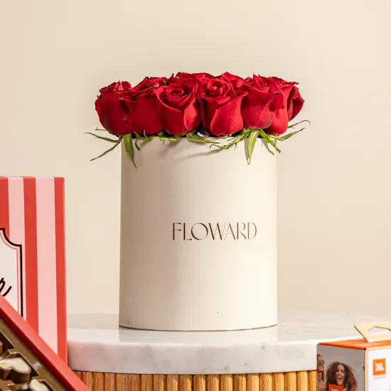 JBL Go4 Bluetooth Portable Speaker | Fleur Hearts Chocolate Box and Red Roses Box