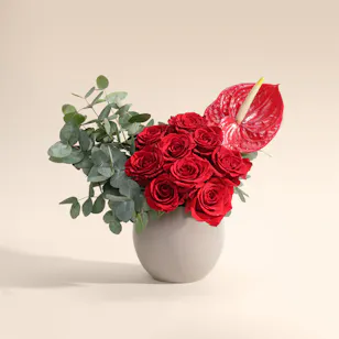 Scarlet Obsession Flower Vase