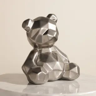 Floward Silver Ceramic Teddy Bear
