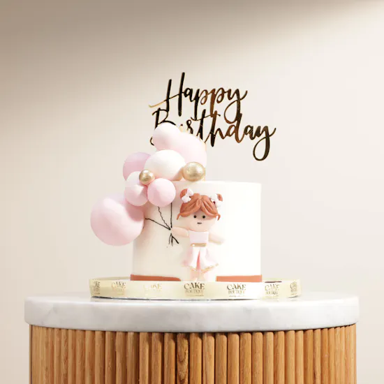 Cake Boutique Girl Birthday Cake