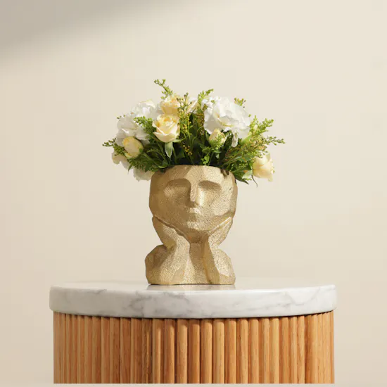 Golden Dreams Flower Vase