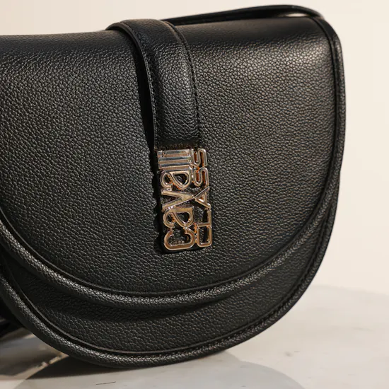 Cavalli Class Black Leather Bag