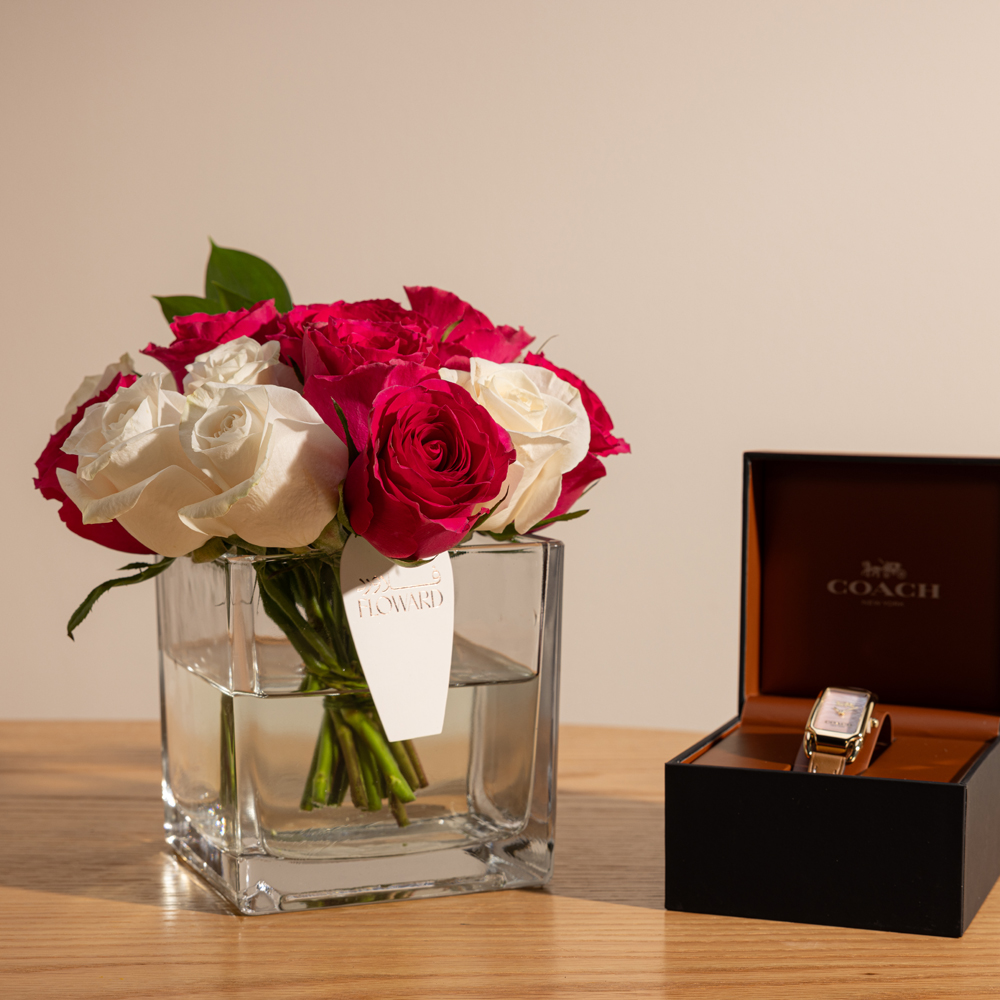 ساعة كادي بنية للنساء من كوتش | باقة ورد جورى