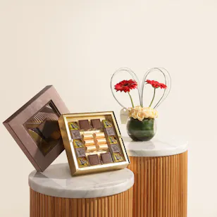 Bostani Thank You Chocolates Box | Serene Flower Vase