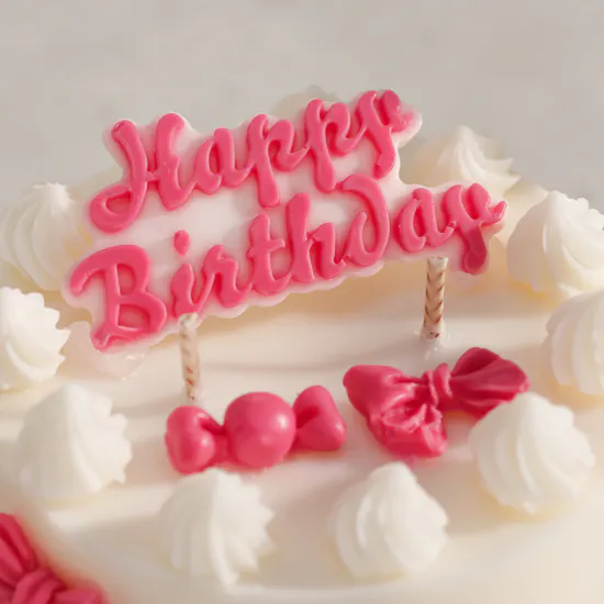 Done By SHK Fuchsia Happy Birthday Cake Candle