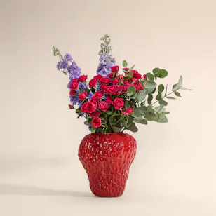 Strawberry Garden Flower Vase