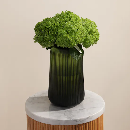 Green Forest Hydrangea Flower Vase