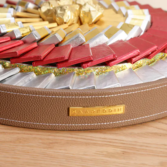 Saadeddine Luxury Leather Chocolates Tray