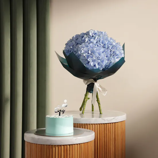 Floward It's a Boy Mini Cake | Flower Bouquet