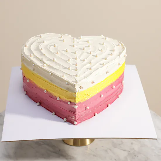 Floward Hazelnut and Chocolate Heart Cake