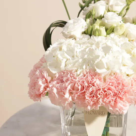 Laviviane Personalized White Orchid Engagement or Wedding Cake | Pride Flower Vase