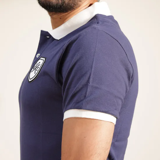 TGC Navy Shield Polo Shirt
