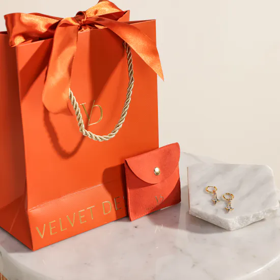 Velvet Desert Sparkle Slim Hoop Earrings
