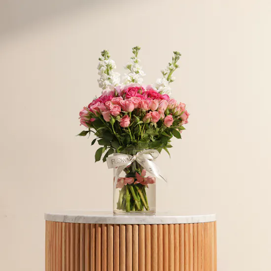 Colorful Garden Flowers Vase