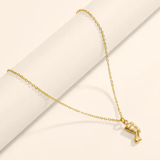 Hrh Nefertiti Gold Plated Necklace