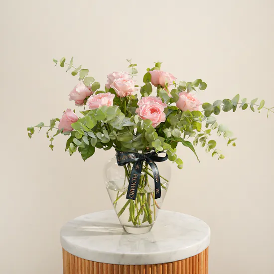 Morning Blush Flower Vase