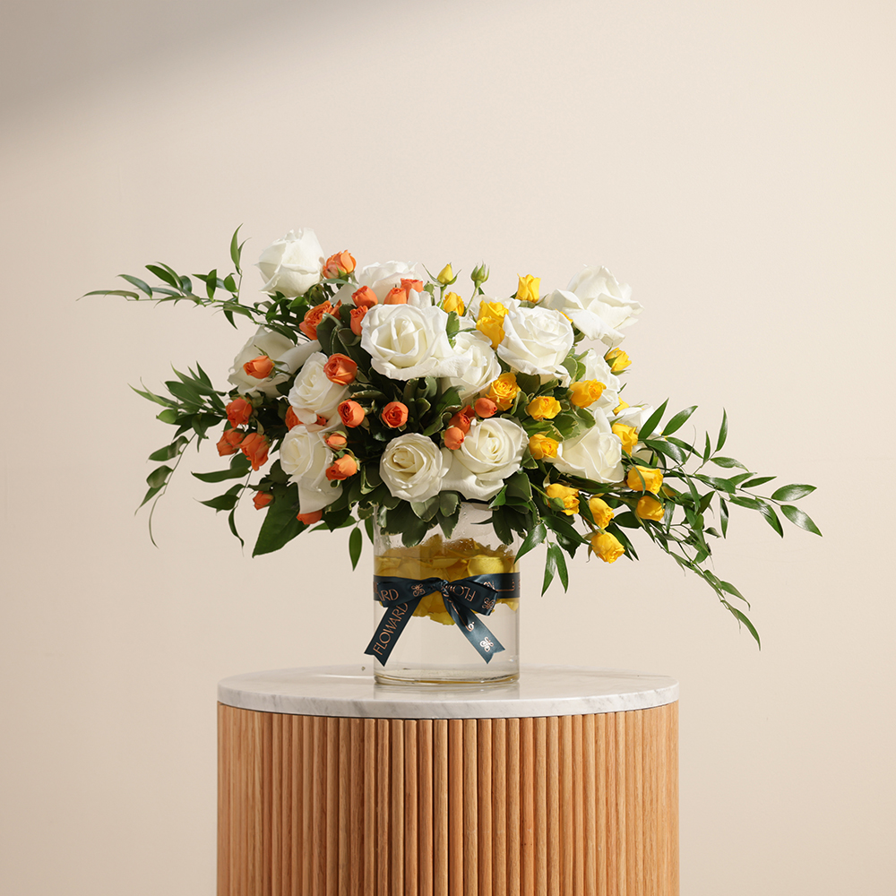 مزهرية الاناقة المضيئة