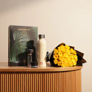 Bugatti Cream Bottles Gift Set | Heavenly Beauty Bouquet 